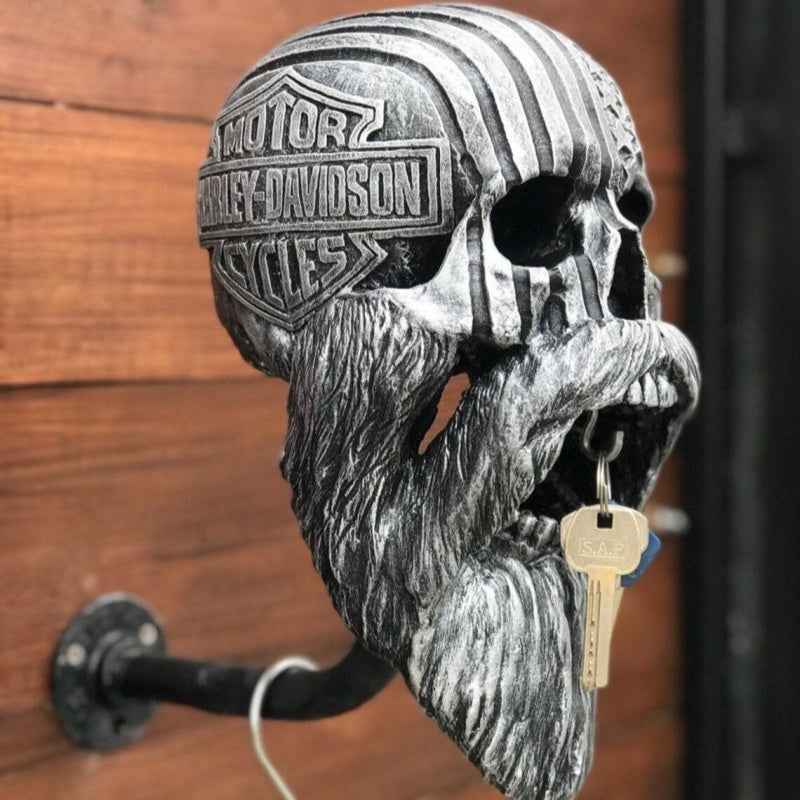 HD Rider Skull Helmet Holder