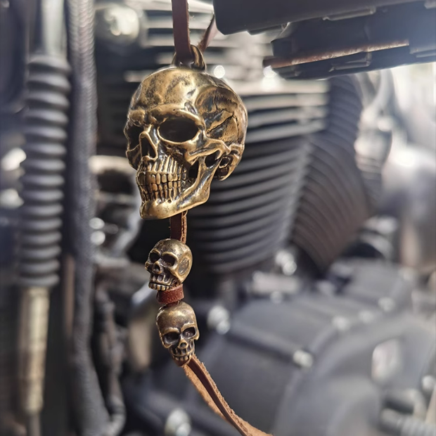 Motorcycle Biker Bell Accessory or Key Chain for Luck