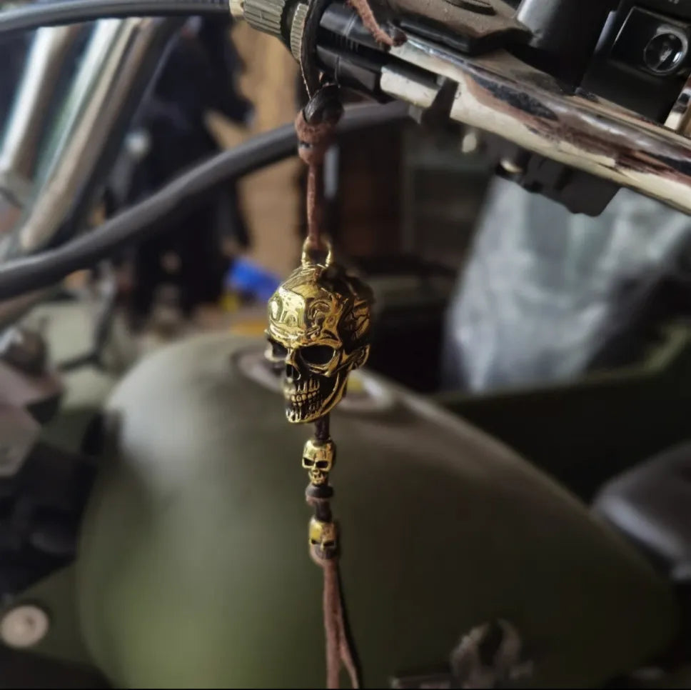 Motorcycle Biker Bell Accessory or Key Chain for Luck