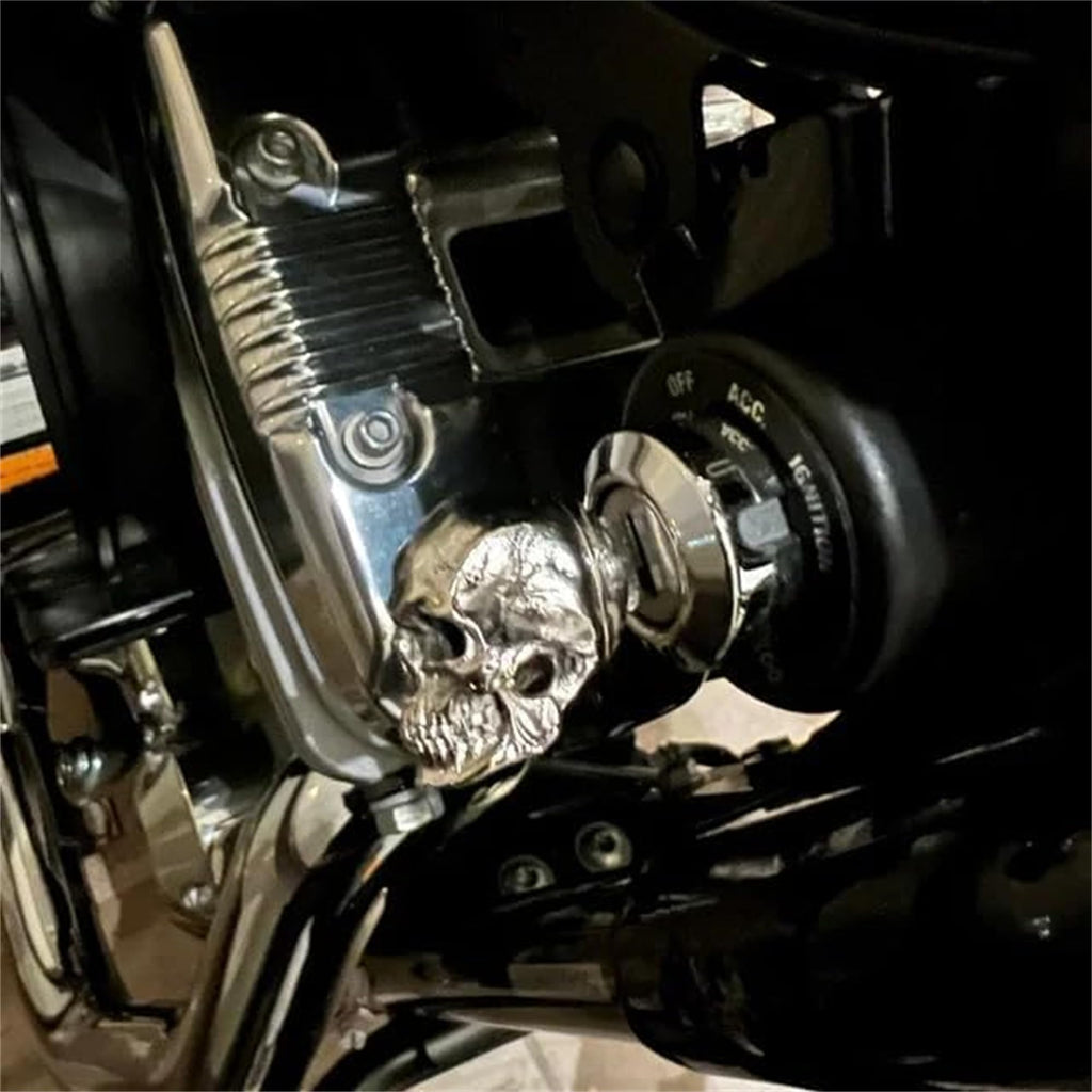 Universal Metal Devil Skull Key Cover for Motorcycles