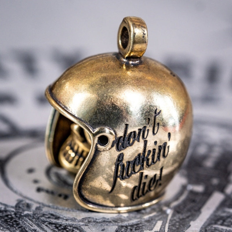 Skull Motorcycle Guardian Gremlin Bell Hanger