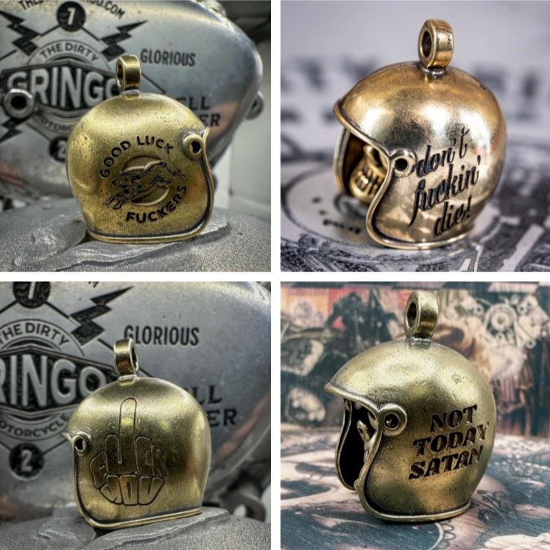 Skull Motorcycle Guardian Gremlin Bell Hanger