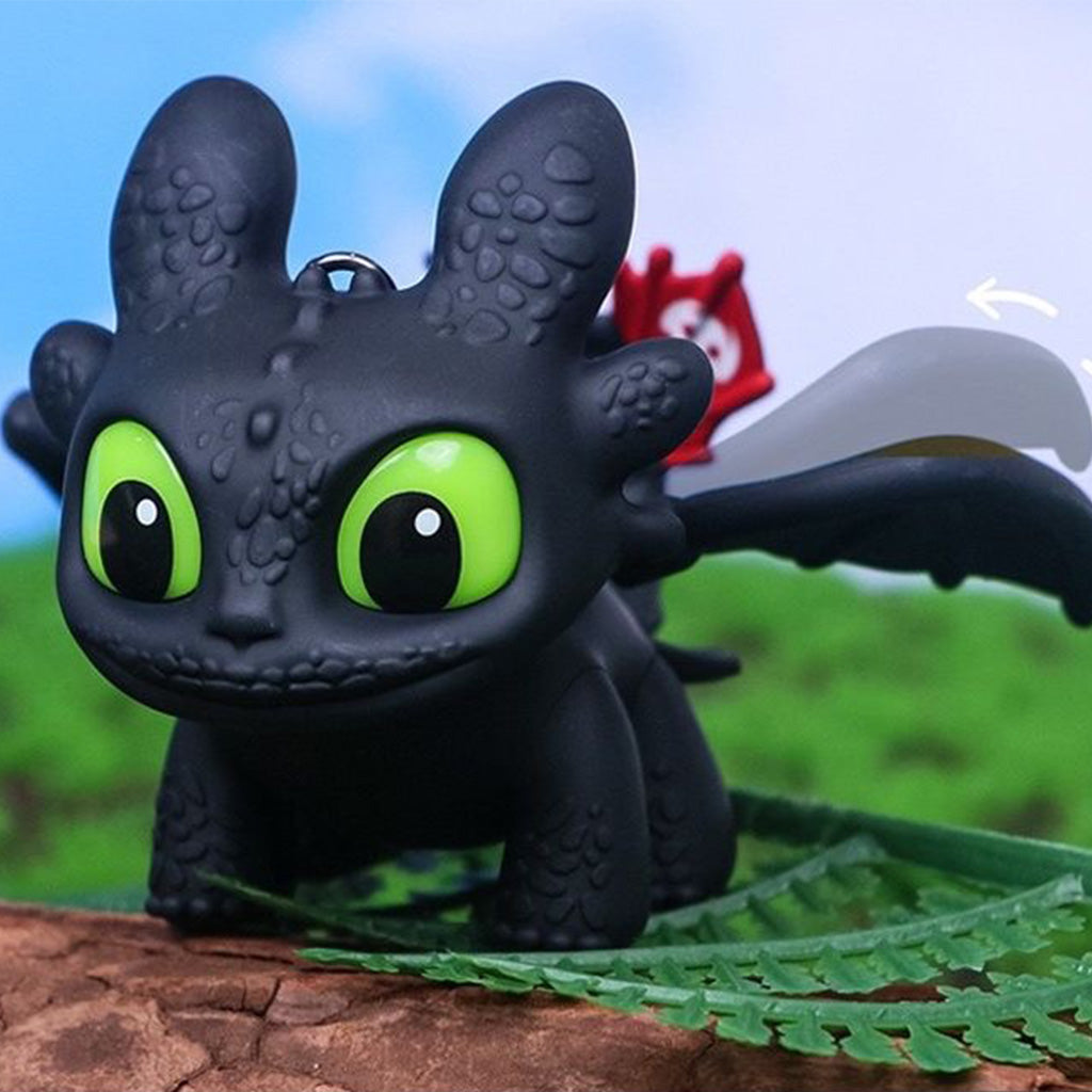 Light-Up Night Fury Keychain / Car Decoration